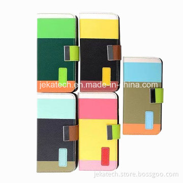 Colorful Rainbow Wallet Leather Case for iPhone 6